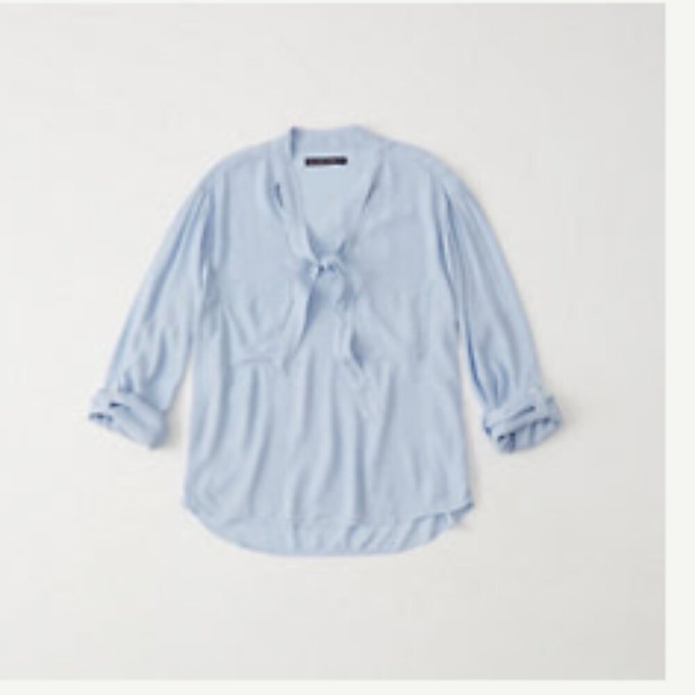 Abercrombie & Fitch Light Blue Blouse